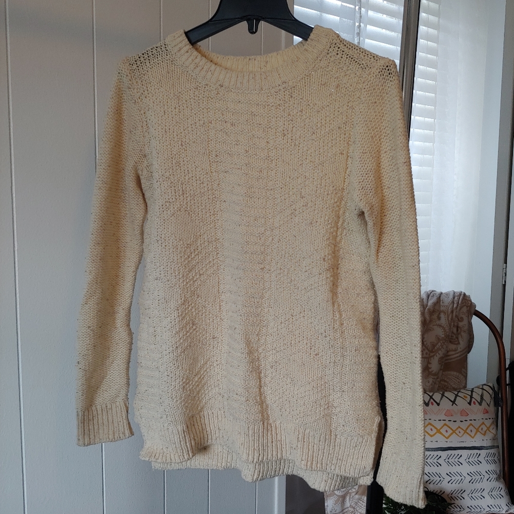 Hollister Cream Sweater
